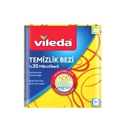 Vileda %30 Mikrofiberli Temizlik Bezi (3'lü)