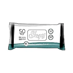 Sleepy Sensitive Vücut Temizleme Mendili (50'li)