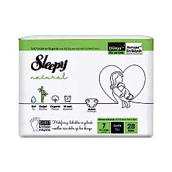 Sleepy Natural Jumbo Bebek Bezi XXL No: 7 (28 Adet)