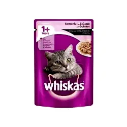 Whiskas Somonlu Yetişkin Kedi Pouch Yaş Mama (85 g)
