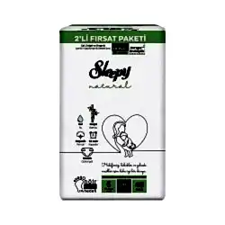 Sleepy Natural Cırtlı Bebek Bezi XL No:6 (46'lı)