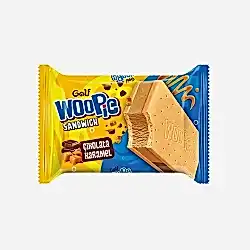 Golf Woopie Çikolata ve Karamel Sandviç Dondurma (125 ml)