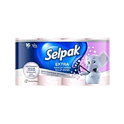 Selpak Extra 3 Katlı Banyo Ferahlatma Tuvalet Kağıdı (16'lı)